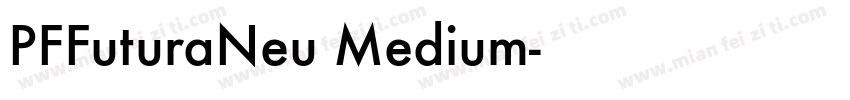 PFFuturaNeu Medium字体转换